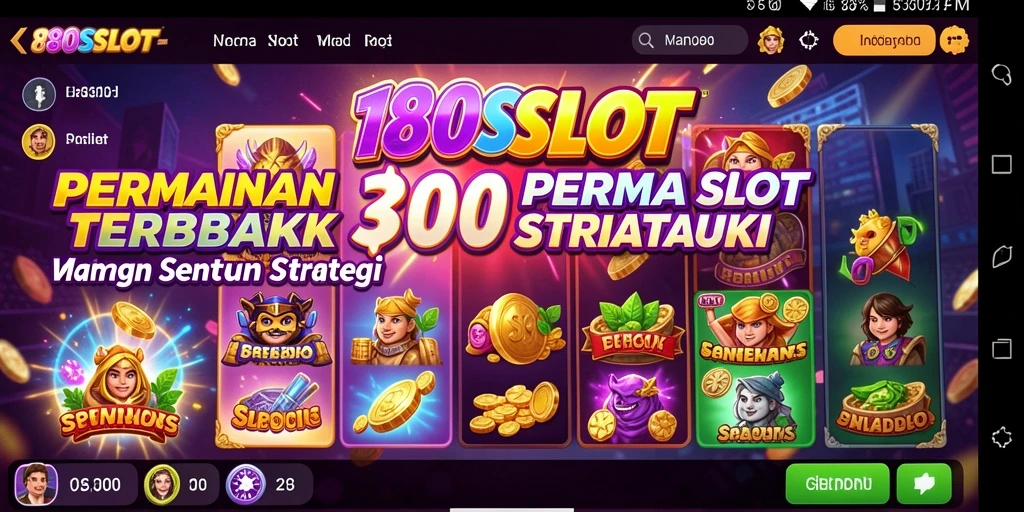 Screenshot gameplay 180SLOT menampilkan mesin slot yang indah dan interaktif.