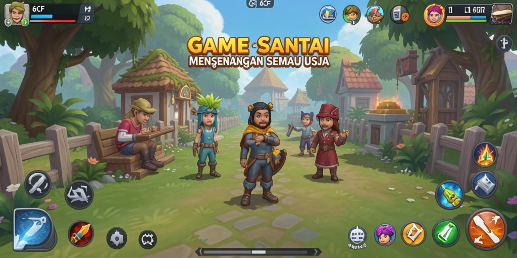 Tampilan gameplay seru dan menghibur dari 6CF.