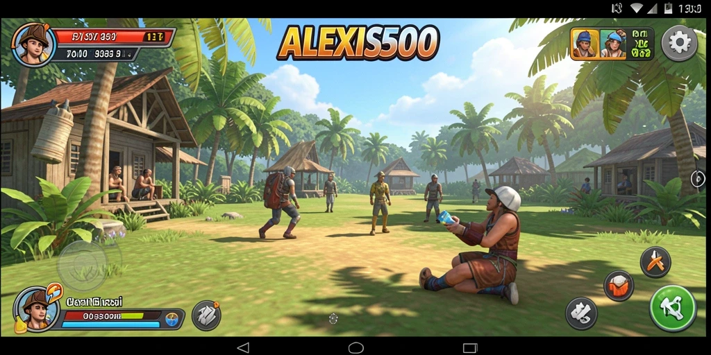 Gameplay ALEXIS500 yang seru dan mengasyikkan.