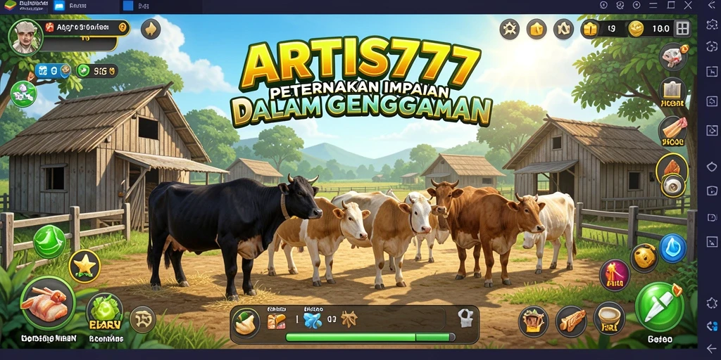 Tampilan gameplay seru di dunia pertanian ARTIS777.