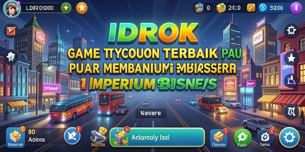 Gameplay Tycoon yang menyenangkan dan penuh strategi.