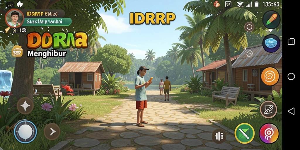 Tampilan gameplay IDRRP yang menyenangkan dan interaktif.