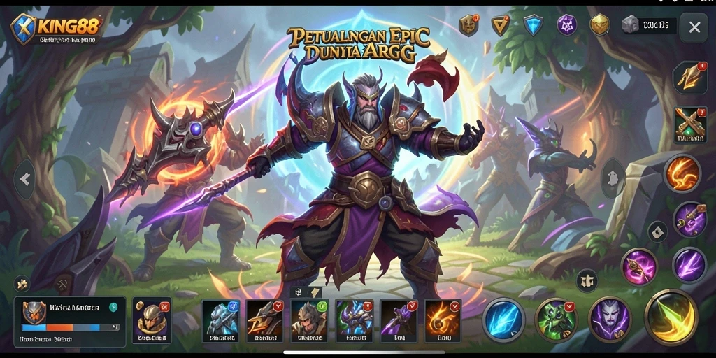 Screenshot KING88 menampilkan aksi pertarungan seru dalam gameplay ARPG.
