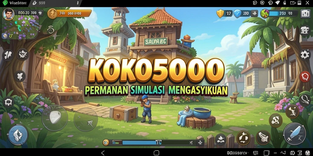 Tangkapan layar KOKO5000 menampilkan pengalaman gameplay simulasi yang mendalam.