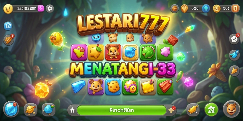 Tampilan gameplay menegangkan dalam LESTARI777, permainan Match-3 yang menantang.