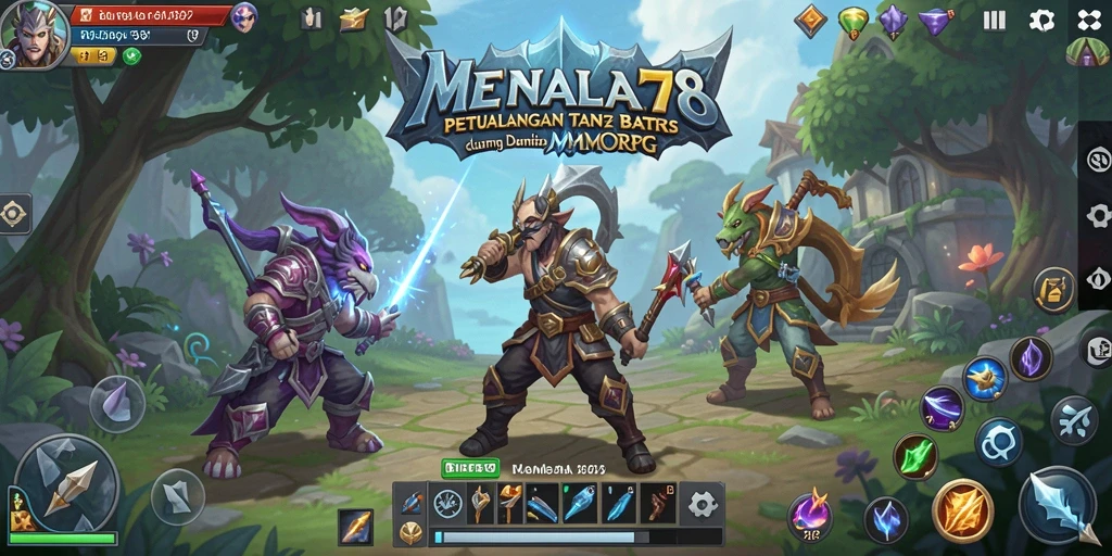 Tampilan gameplay MMORPG MENYALA78 yang menakjubkan.