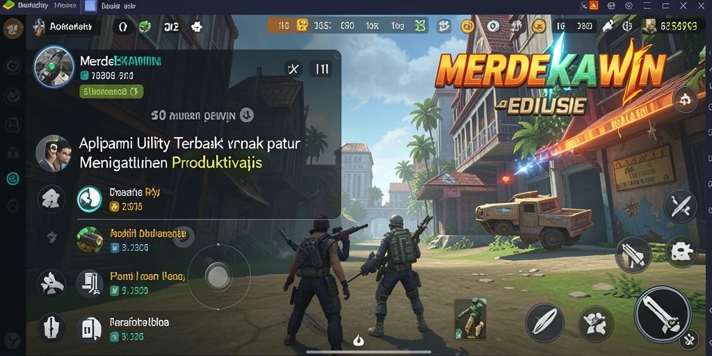 Tampilan utama MERDEKAWIN yang sederhana dan fungsional.