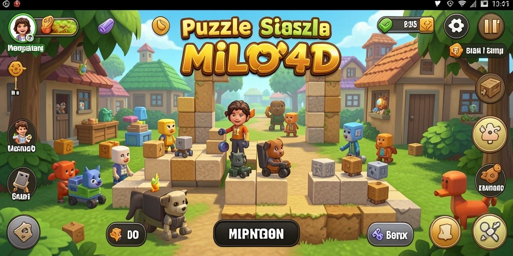 Tangkapan layar gameplay <strong>MILO4D</strong> yang menunjukkan tantangan puzzle yang menarik.