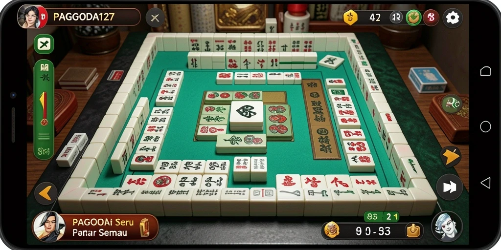 Tampilan gameplay Mahjong yang menarik dan seru di PAGODA127.