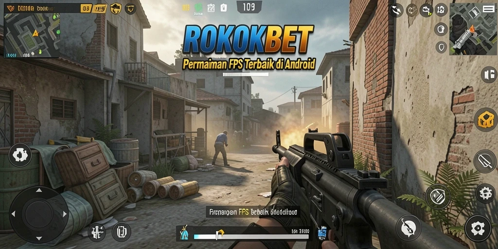 Tampilan gameplay action-packed dari ROKOKBET dengan grafis menakjubkan.
