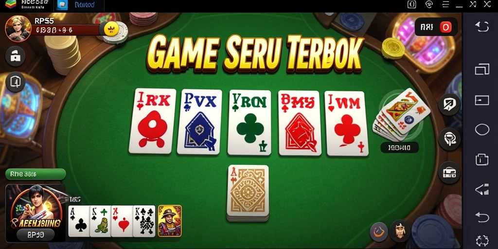 Menampilkan gameplay seru dan interaktif dari permainan Domino.
